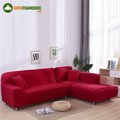 sofa góc hiện đại màu đỏ